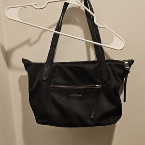 Cole Haan Black Shoulder Bag with Zipper